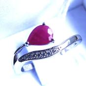 Bague Rubis et Zircons